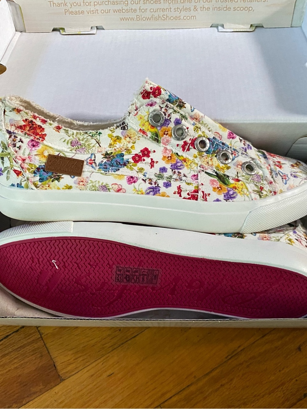 Blowflish Floral  Slip-On Canvas Sneakers NEW IN BOX